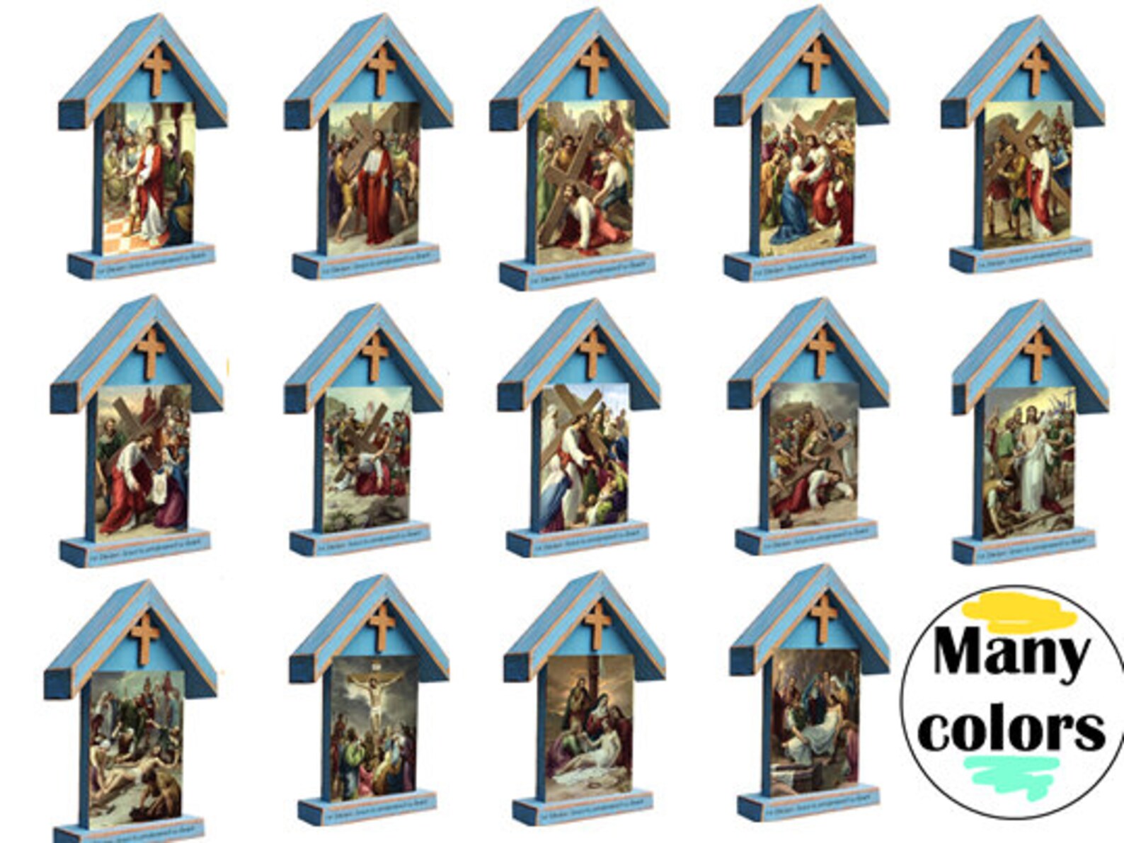 Stations Of The Cross Catholic Stations of the Cross Jesus Etsy