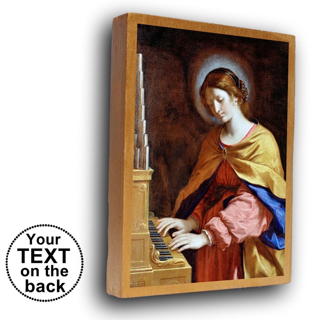 Saint Cecilia Icon, St Cecilia Art, Saint Cecilia Art, Gift for ...