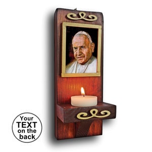 San Papa Juan XXIII, San Juan XXIII, mini santuario, altar casero, tarjeta de oración, impresión de santo