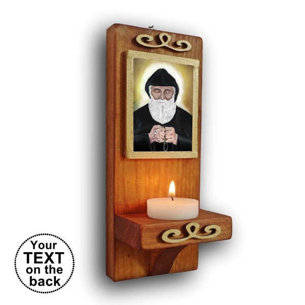 St. Charbel printable, Saint Charbel altar, christian altar, personalized gift,  christian wall prints