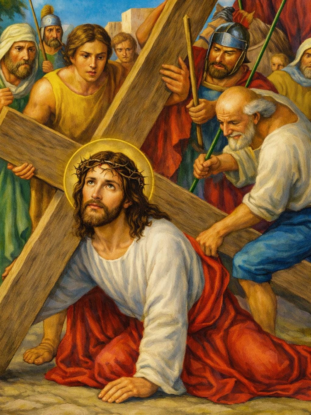 Stations of the Cross Set, Religious Wall Art, Jesus' Way of the