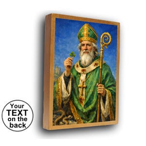 St. Patrick Icon, christelijk cadeau met toewijding, religieus icoon