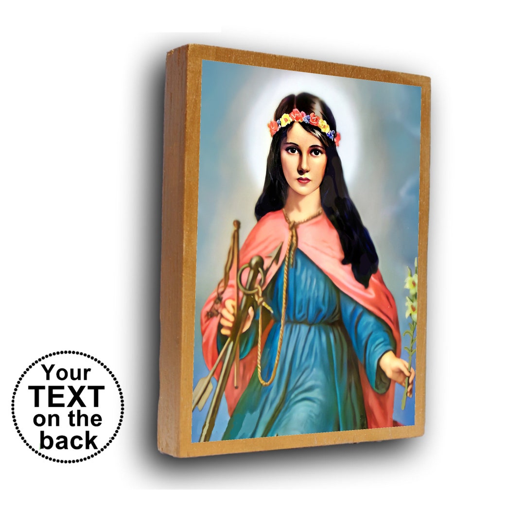 Saint Philomena Icon St Philomena Print Religious Gift Etsy