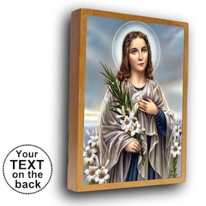 St Maria Goretti, catholic saints, Saint Maria Goretti icon on wood
