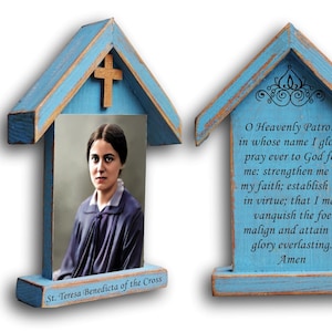 Saint Teresa Benedicta of the Cross, St Teresa icon, shrine nicho, religious gift