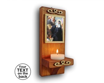 St. Scholastica nicho, Heilige Scholastica, Patronageerziehung, Ikone des Heiligen Scholastica
