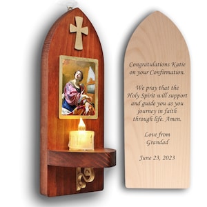 St Cecilia icon, Religious decor, Saint Cecilia, christian home, music patron