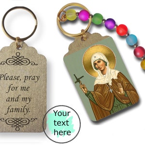 Brigid of Ireland Rosary, Patroness of Ireland, Brigid of Kildare, Irish Celtic Goddess, keychain with st Brigid