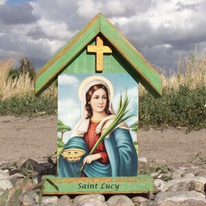 Saint Lucy Icon, St Lucy Art, Catholic Prints, Religious Gift, Lucia of