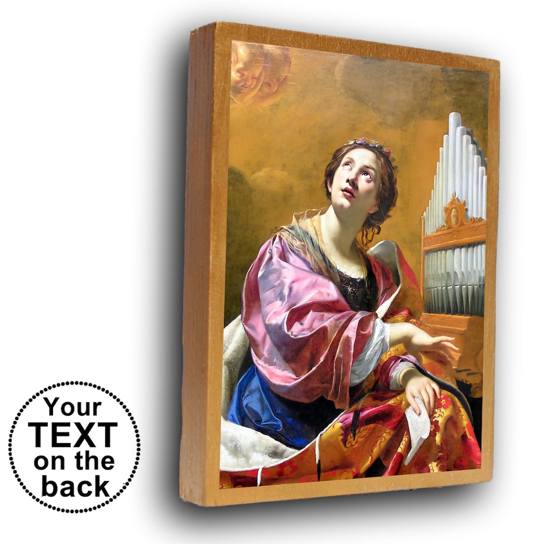 Saint Cecilia, St Cecilia Icon, St Cecilia Printable, Patron Saint of ...