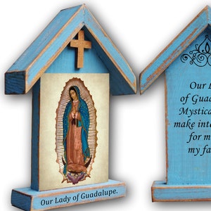 Muttergottes von Guadalupe, Konfirmationsgeschenk, Erstkommuniongeschenk, Taufgeschenk, Gebetskarte, persönlicher Schrein,