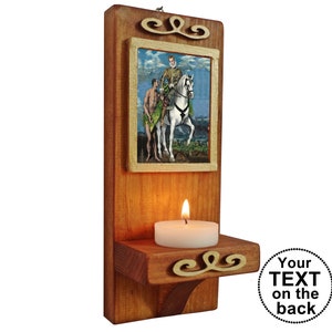 Saint Martin, Martin de Tours, autel en bois, saints catholiques, cadeau religieux