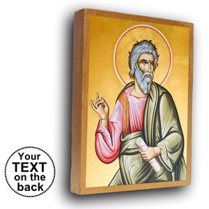 Saint Andrew icon, St Andrew the Apostle, St. Andrew altar, personalized icon, Saint Andrew icon, religious gift