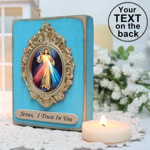 Divine Mercy icon,  Jesus i trust in you, divine mercy image, religious gift