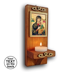 Holy Mary, wooden altar, religion gift, christian art, Blessed mother, confirmation gift for girl