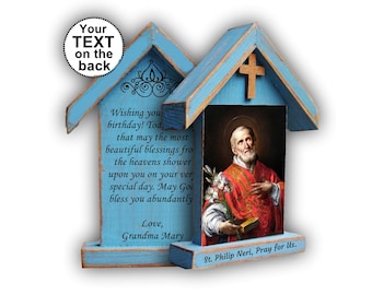 Saint Philip Neri, religious home decor, Saint Philip Neri, confirmation gift for boy