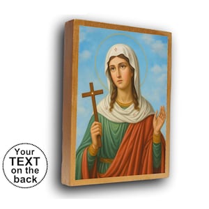 Sainte-Christine, icône Sainte-Christine, Christine de Bolsena, Christine de Tyr, Cristina, icône chrétienne avec dédicace