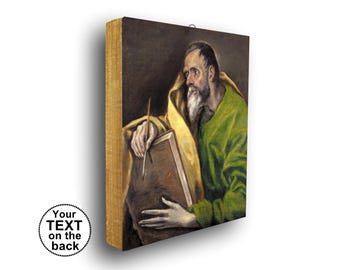 Saint Luke the Evangelist, St Luke icon, customized icon, Saint Luke the Apostle, Evangelist Lukas