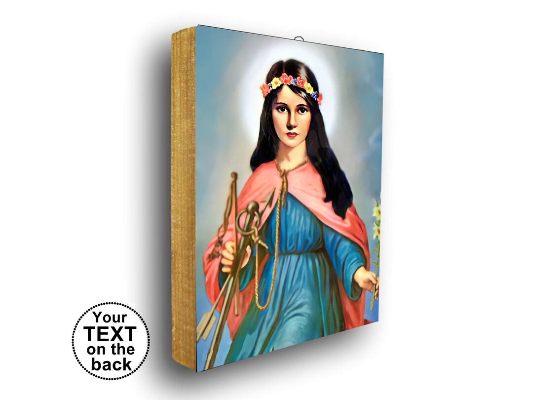 Saint Philomena Icon St Philomena Print Religious Gift Etsy
