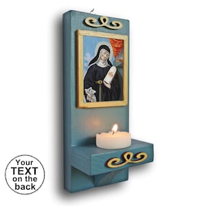 Saint Monica altar, St Monica of Hippo, Catholic Godmother Gift Idea, Religious Home Decor, st Monica icon