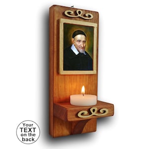 San Vicente de Paúl, icono de San Vicente, estampado católico, hombre católico, regalo religioso personalizado