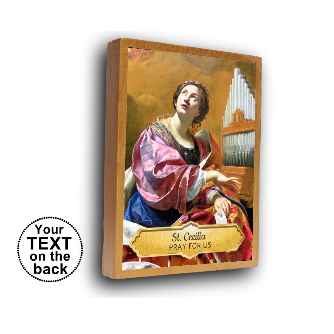 St Cecilia Icon, Saint Cecilia, Patron Saint of the Musicians, Gift for ...