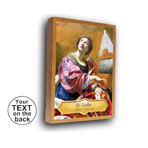 St Cecilia icon, Saint Cecilia, patron saint of the musicians,  gift for music, musician patronage,