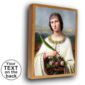 St Dorothy icoon, Saint Dorothy van Cesarea, katholieke heilige, St Dorothea, St Dorothy custome