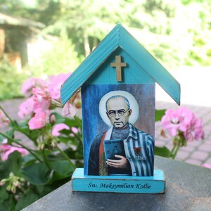 St Maximilian Kolbe icon, saint Maximilian altar, Maximilian Kolbe statue, Saint Maximilian shrine, religious print image 5