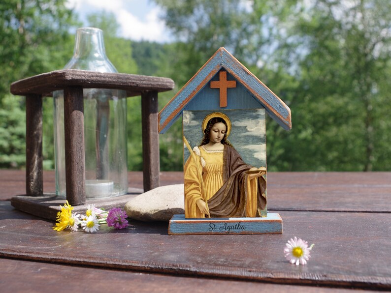 Saint Agatha of Sicily patron of Nurses Catholic Prayers St Etsy