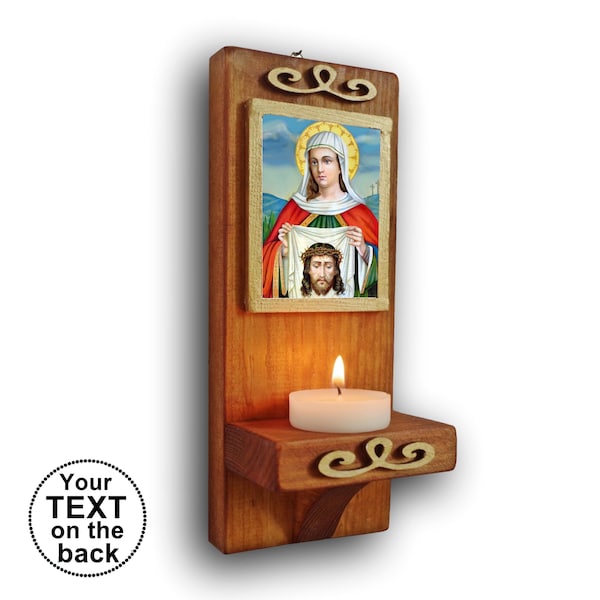 Saint Veronica icon, icon of St Veronika, St Berenice, religious decor, nicho of saint Veronica