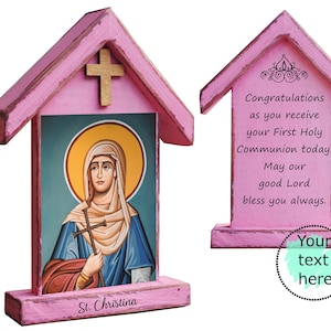 Saint Christina nicho, imprimé Santa Cristina, Sainte Christine, Santa Kristina