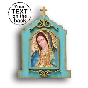 グアダルーペの聖母の祭壇、素朴なカトリックのアイコン、パーソナライズされたギフト