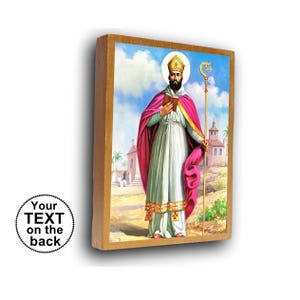 Saint Cyprian icon, St Cyprian Bishop of Carthage, christian gift, Home Decor Wall, St cyprian statue