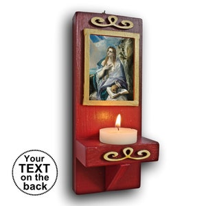 Saint Mary Magdalene, st. Mary Magdalene, Handmade wood altar,Home Decor Wall, custom christian gift