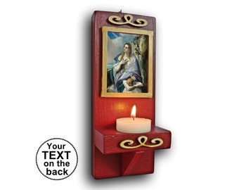 Saint Mary Magdalene, st. Mary Magdalene, Handmade wood altar,Home Decor Wall, custom christian gift