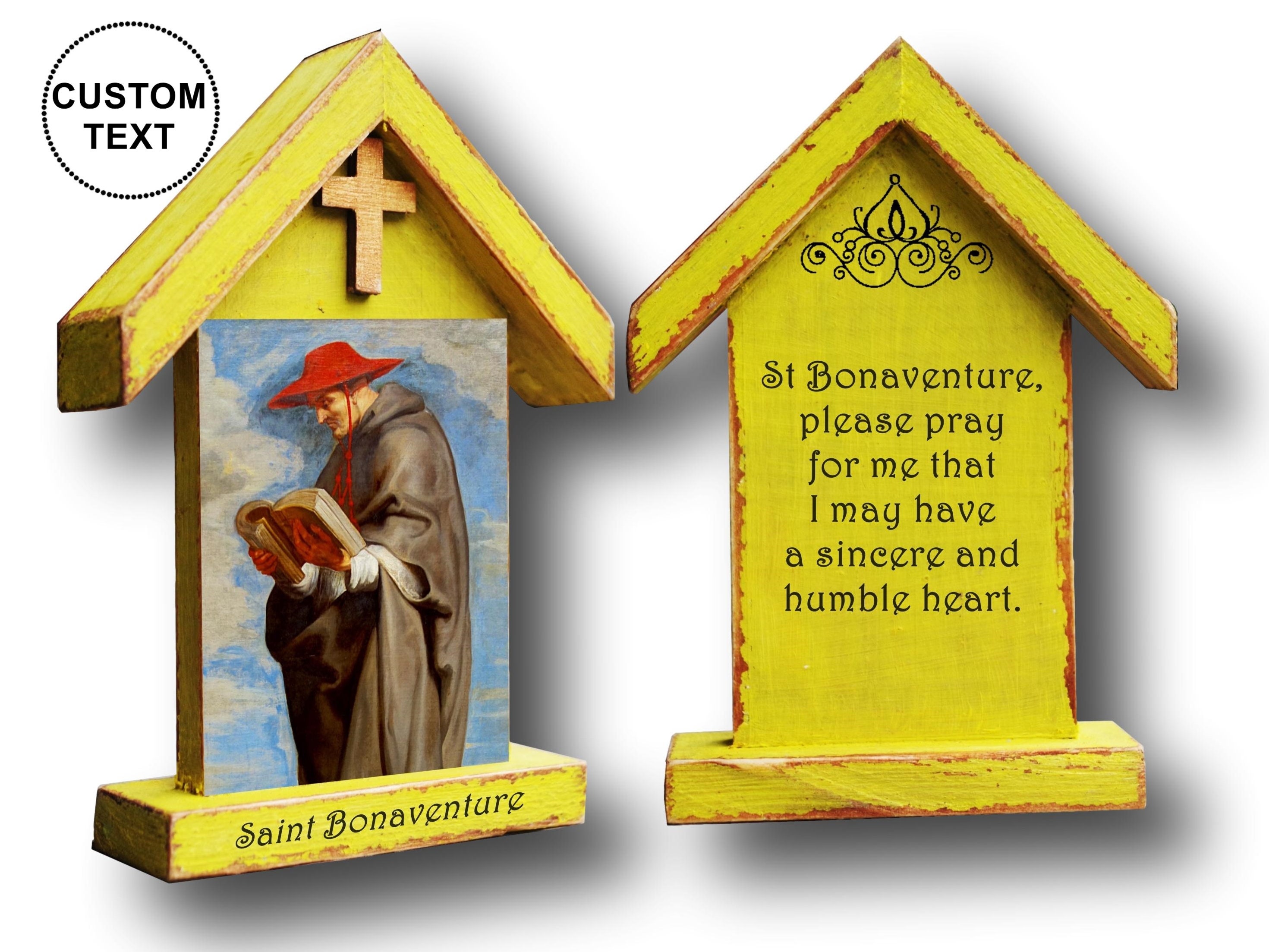 Saint Bonaventure, St  Bonaventure icon, christian altar, saint icons, saint art print, catholic altar
