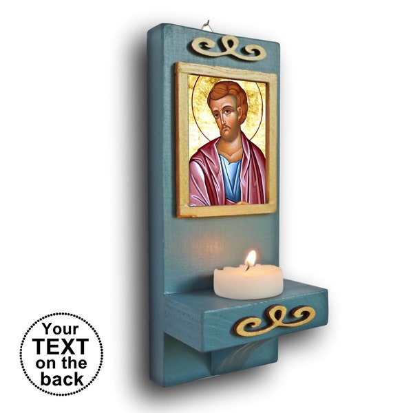 Saint Bartholomew icon, st. Bartholomew the Apostle, Nathanael, patron saints gift,