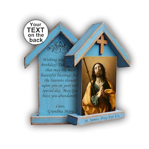 St James, religious home decor, Saint James the Greater, confirmation gift for boy