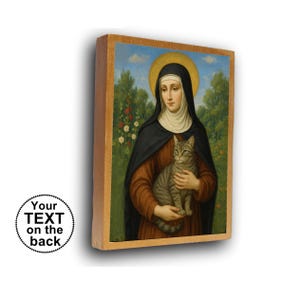 Saint Gertrude of Nivelles, St Gertrude, Patron Saint of Cats , Sainte Gertrude - Santa Gertrude - Sankt Gertrude - Gertrude