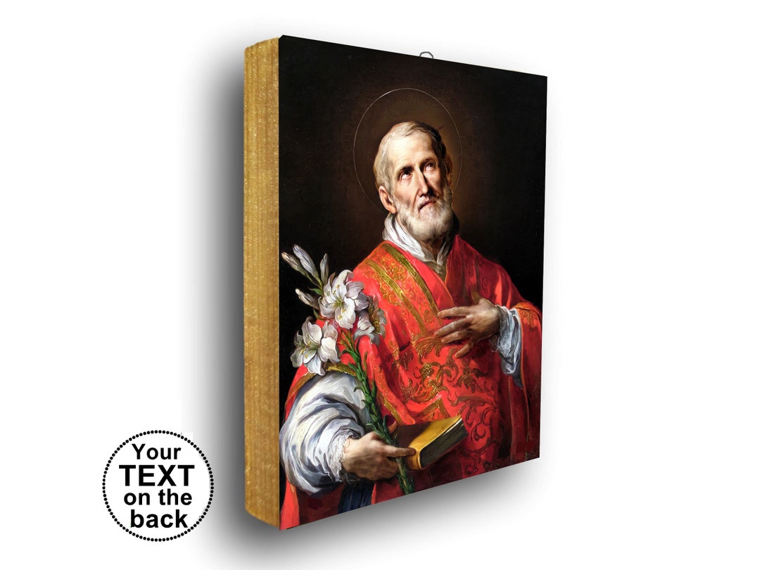 Saint Philip Neri St Philip Neri Icon on Wood Third Apostle Etsy