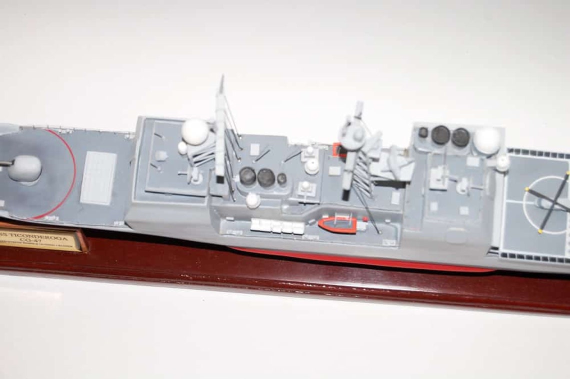 Uss Ticonderoga cg47 Model Etsy
