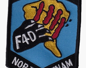 100 Mission F4d North Vietnam Patch - Sew on, 3.5"