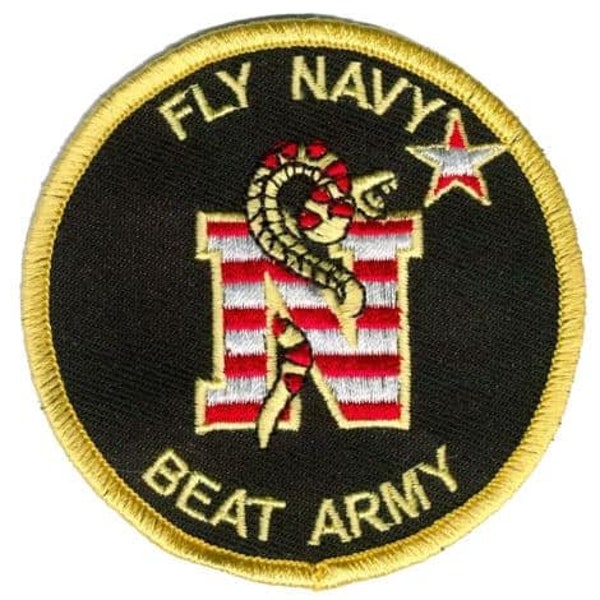 Fly Navy Beat Army Patch – Hook and Loop