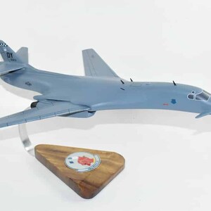 28th Bomb Squadron B-1b Lancer Model, 1/97 Scale, Mahogany, USAF, Rockwell