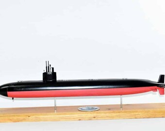 USS Boise SSN-764 Submarine,Navy,Scale Model,Mahogany,20 inch,LA Class