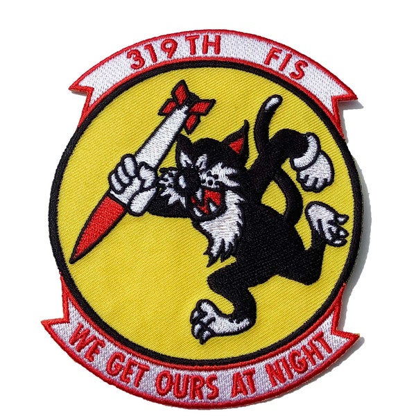 319th Fis We Get Ours At Night Patch - Sew On, Veteran Gift