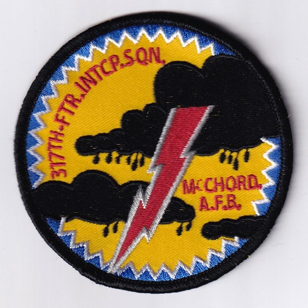 317th FIS McChord AFB Patch – With Hook and Loop, 3.5"