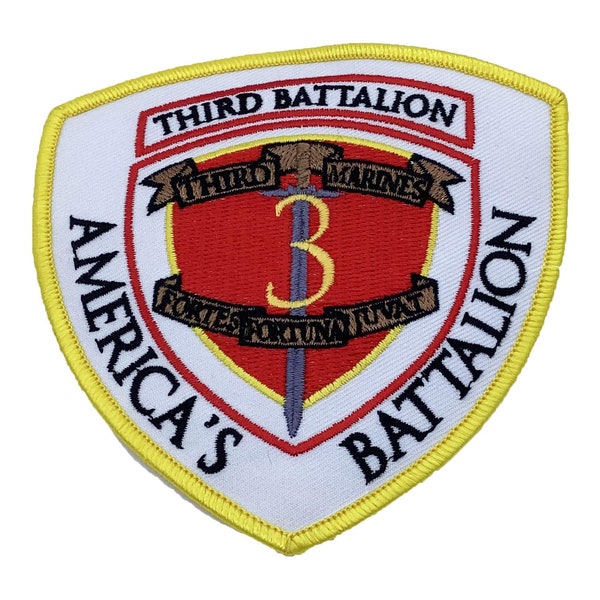 3rd Bn 3rd Marines- America's Battalion Patch – Sew on, 4"