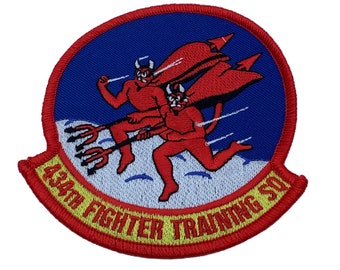 USAF 22nd Training Squadron ECB Red Patch Hook And Loop